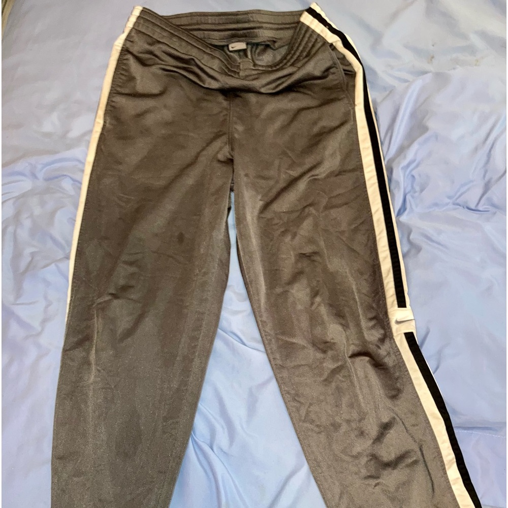 Nike gray Athletic/Leisure Nylon/Polyester Men’s/Unisex Sport/Sweat Pants